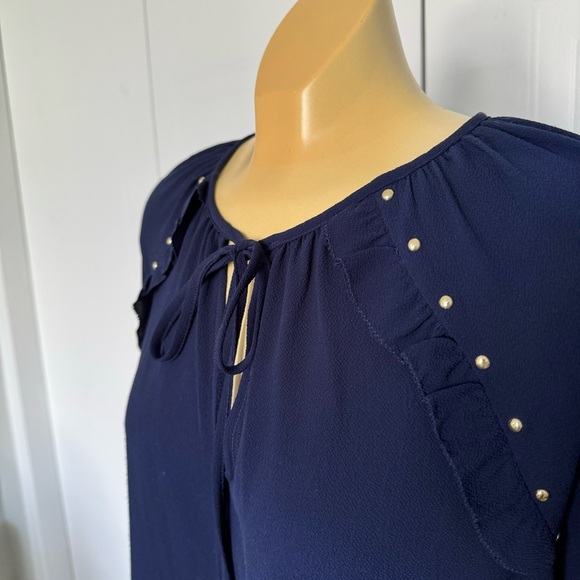 SALE ‼️🦋 Stunning Micheal Kors Blouse | Micheal Kors Top blouse work Chic small - Picture 5 of 7